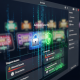 Sleek online casino interface with a prominent digital padlock and shield icon, representing account security and immediate action against hacking, set against a backdrop of abstract cyber security elements.